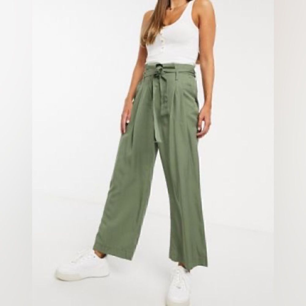 M.S.S.P. Belted khaki green Pants 14